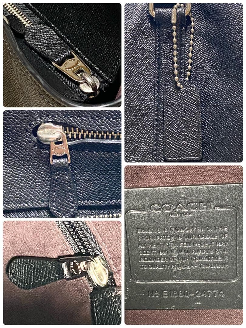 COACH コーチ メトロポリタン トートバッグ レザー ビジネス ブラック