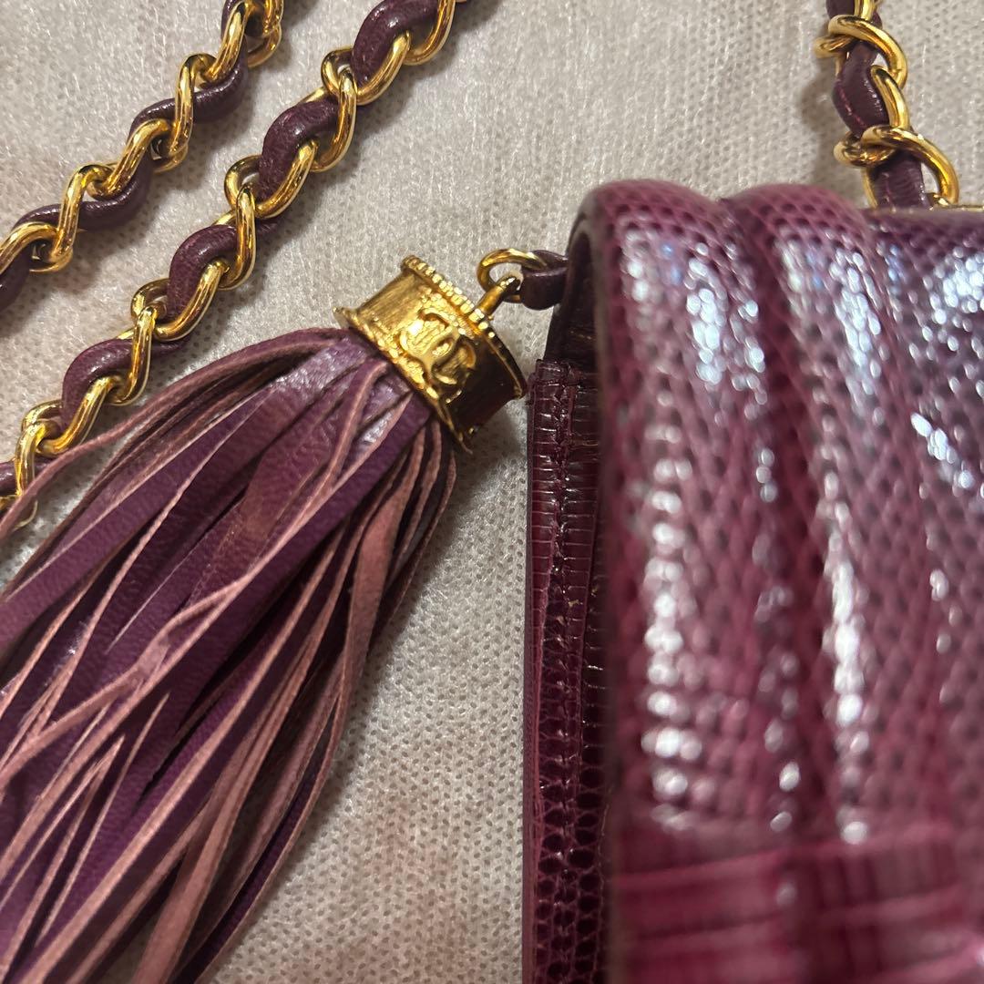 シャネル　ビンテージ　ヴィンテージ　バッグ　マトラッセ　ロゴ　レア