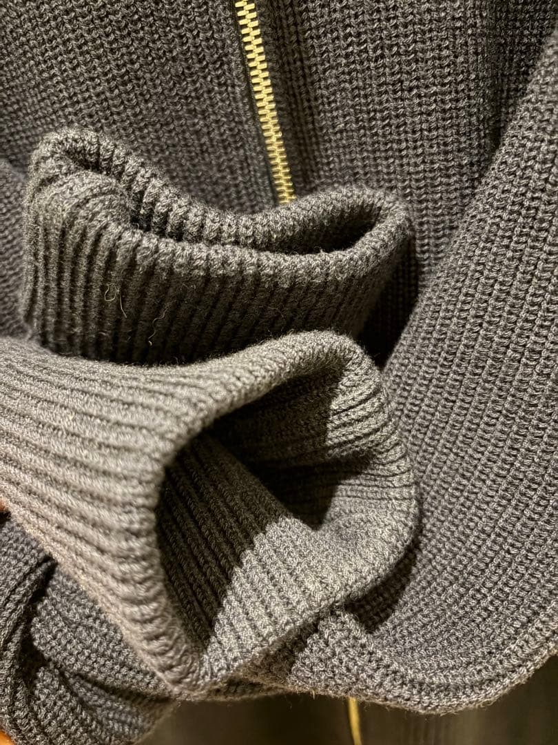 マルジェラmaison margiela ドライバーズニット Mサイズ ネイビー