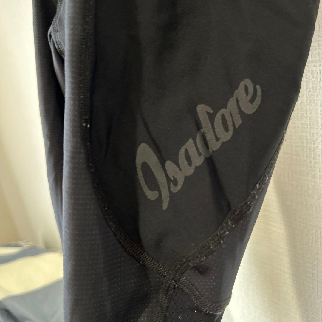 Isadore ブラック ビブタイツクロップド丈　XS