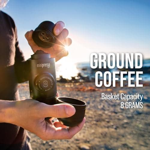 AWACACO Minipresso GR、ポータブルエスプレッソマシン、旅行用