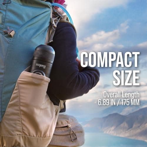 AWACACO Minipresso GR、ポータブルエスプレッソマシン、旅行用