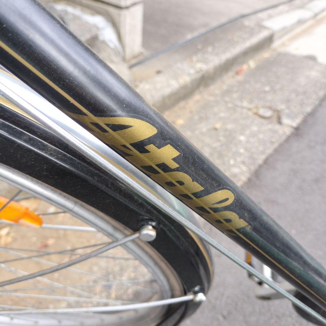 Atala 実用車　イタリア製　シティサイクル ブラック サドルバッグ付き