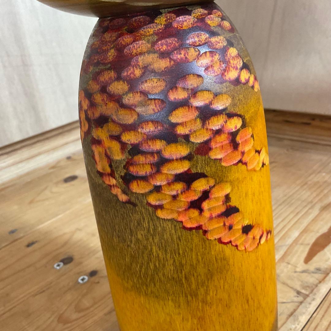 伝統こけし 創作こけし 「彩秋 」約31cm 渡辺正雄 日本人形 近代こけし