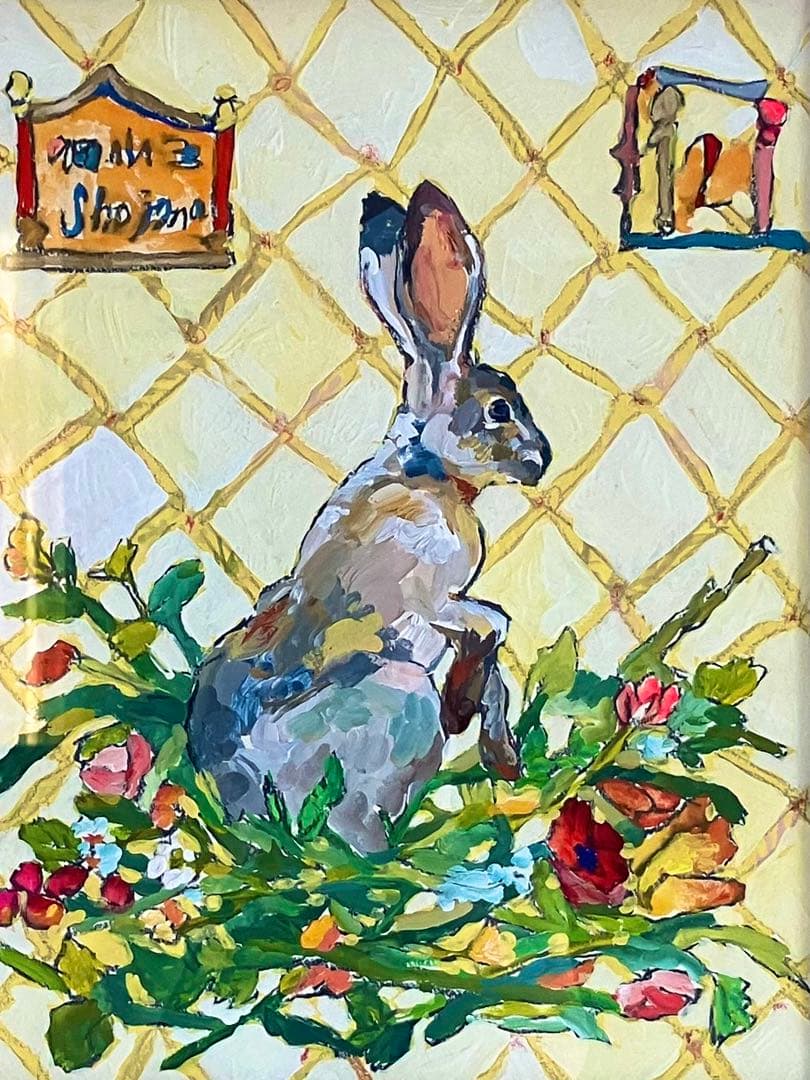 庄島歩音　原画　イラストレーション　うさぎ