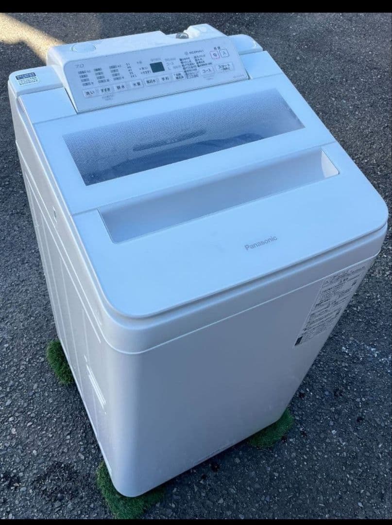パナソニック洗濯機 7kg 泡洗浄　楽ポイフィルター風乾燥機能付き　2021年製