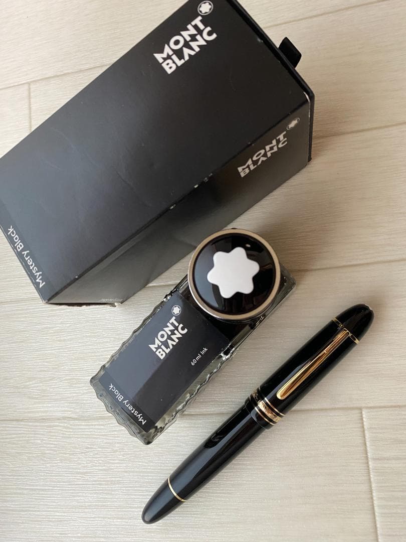 未使用に近い モンブラン 149 18K (BB) 極太字750 万年筆 インク