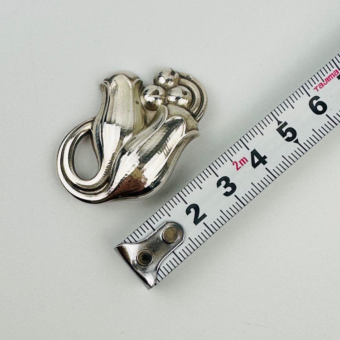 美品　ジョージジェンセン 可愛いスズラン　シルバー 花モチーフ ブローチ