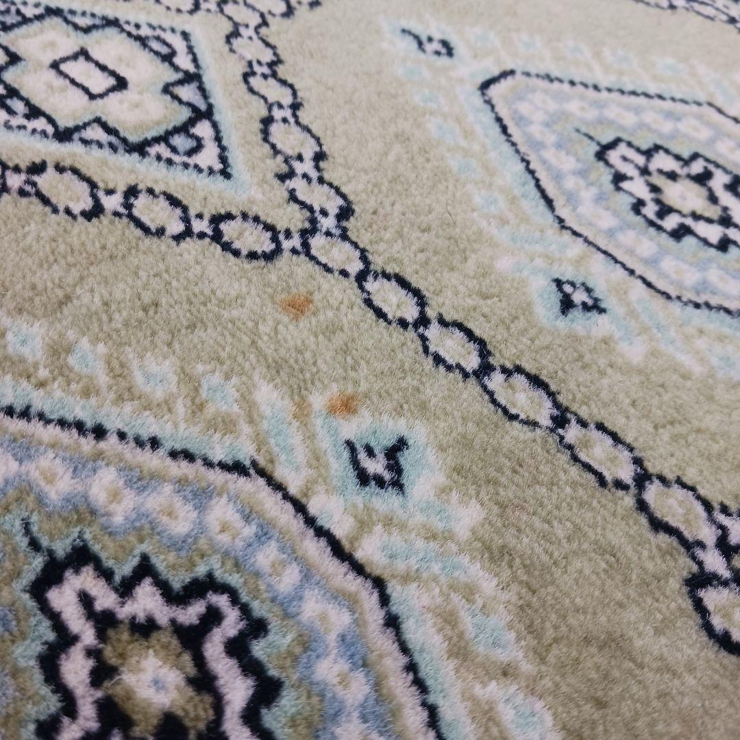 専用 Y2208 パキスタン絨毯 ウール×コットン 手織り 139×89㎝