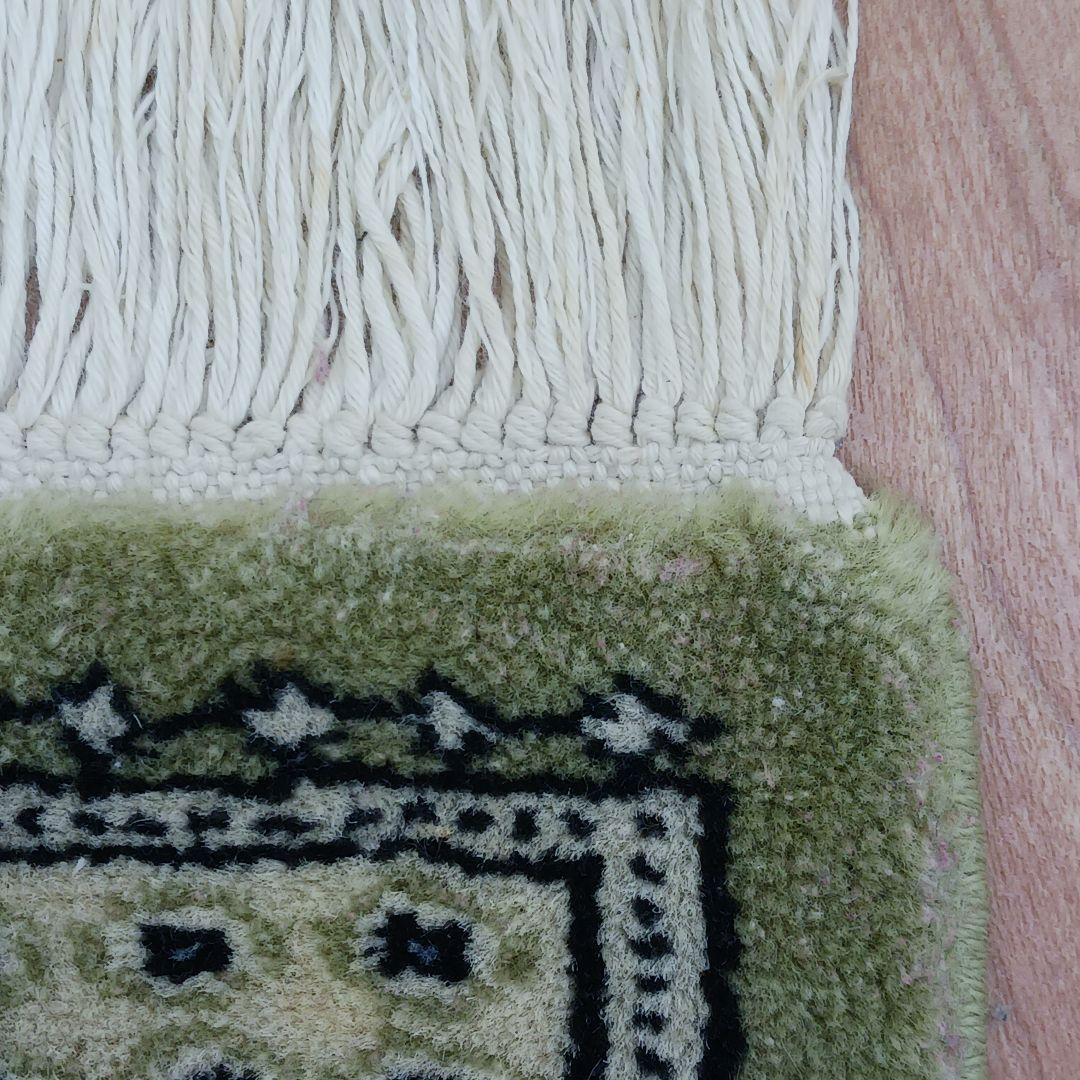 専用 Y2208 パキスタン絨毯 ウール×コットン 手織り 139×89㎝