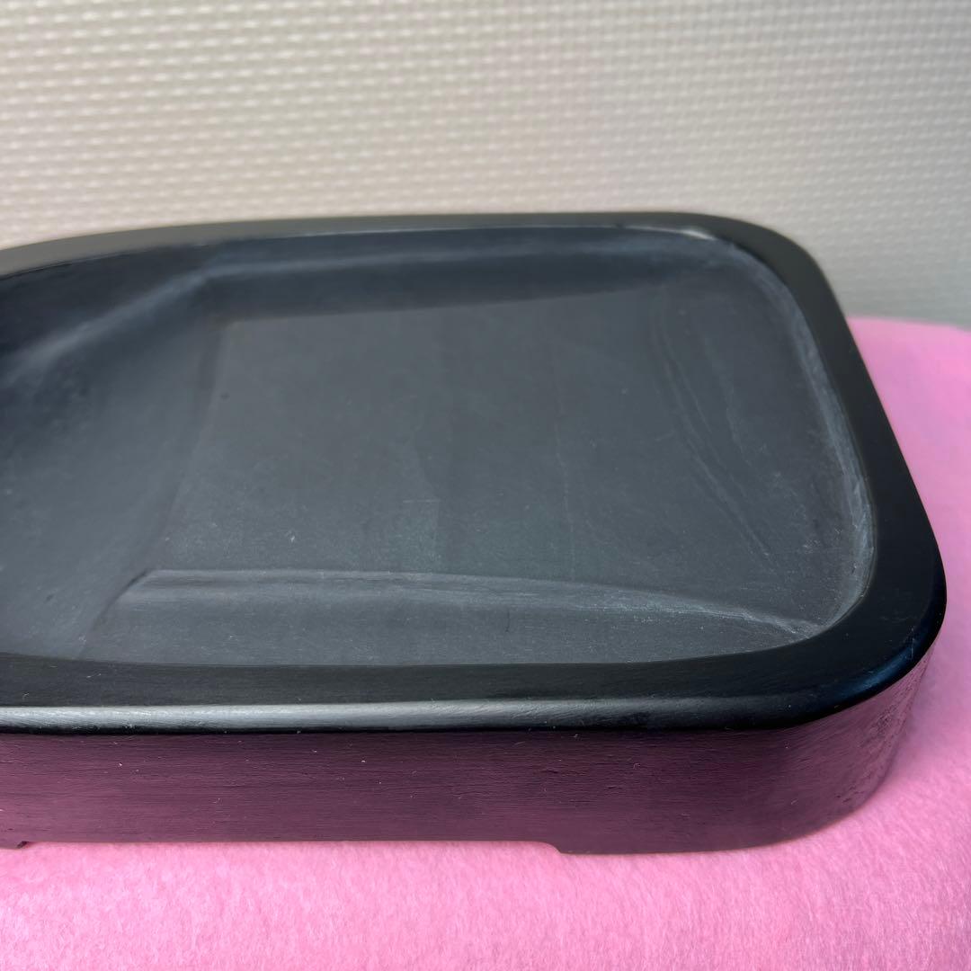 ⭕️雄勝硯　伝統工芸士　特殊彫　希少　四つ足　石紋綺麗　匠　高橋仁夫　岳成　四六寸