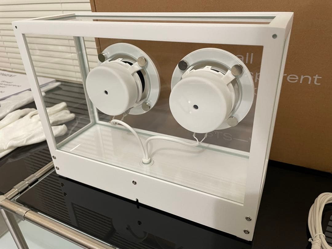 スピーカー・ウーファー small Trans parent speaker White