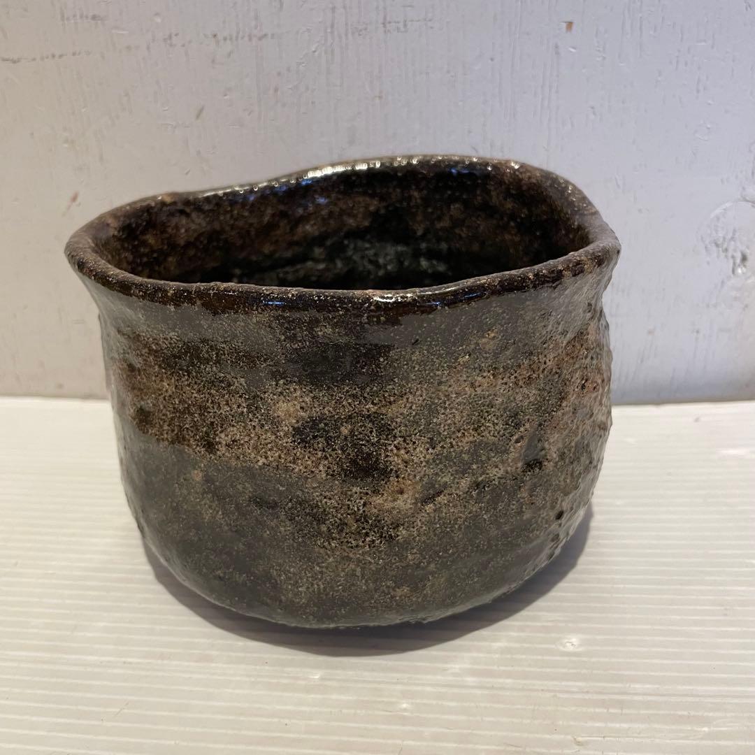窯変灰被　瀬戸黒茶碗　銘雲海　長春天山　茶道具　専用木箱付　希少　工芸品