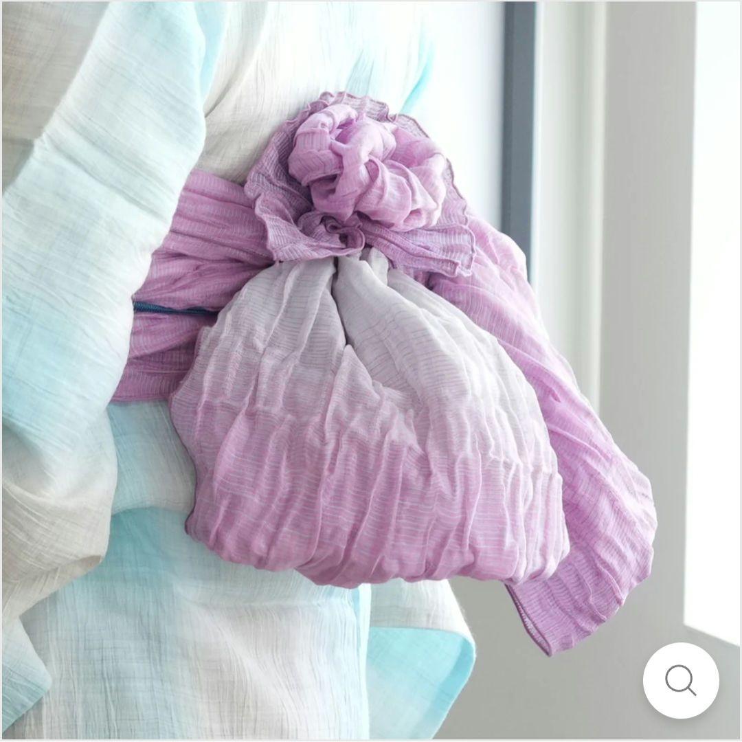 【新品】浴衣セット　 近江ちぢみ 本麻　日本製　高級　大人洗える　夏着物　単衣