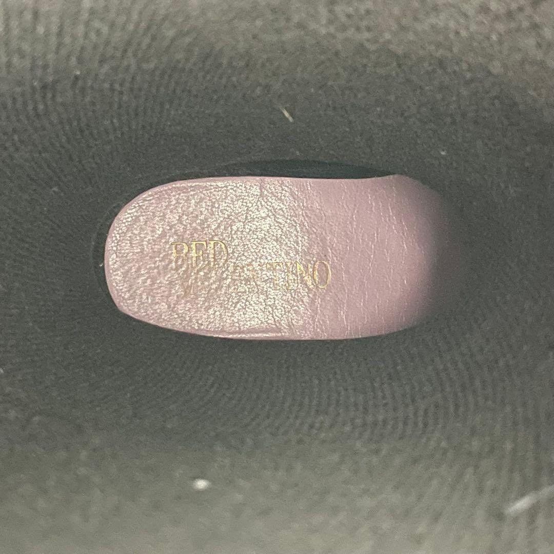 【極美品】レッドヴァレンティノ レインブーツ ブラック 37 箱付き