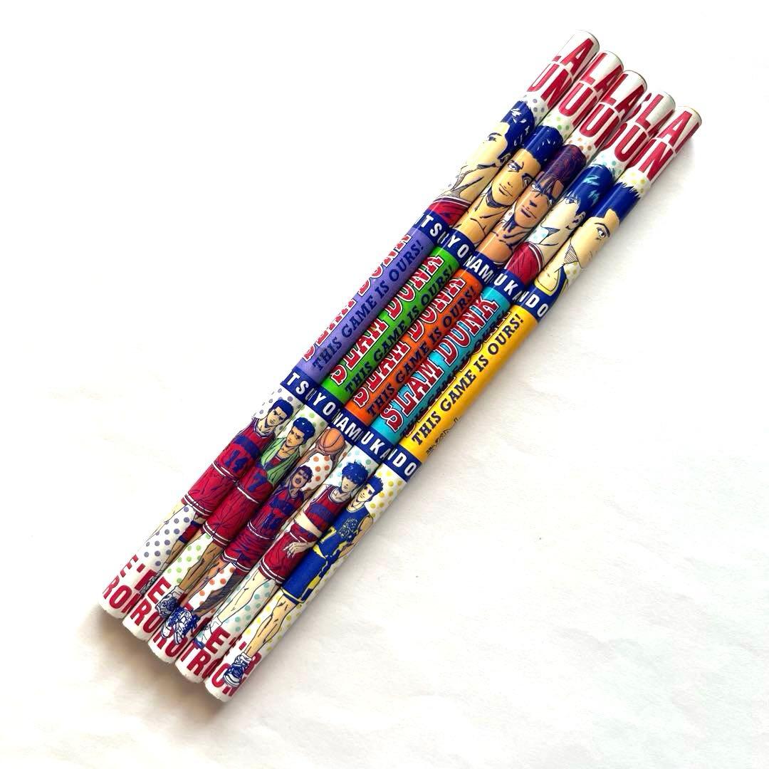 スラムダンク❤️鉛筆 5本セット　バスケットボール　イラスト