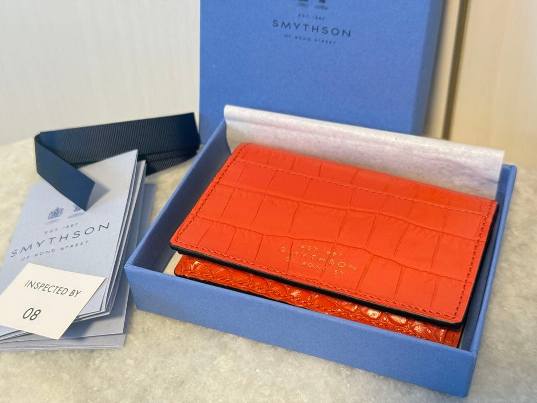 未使用SmythsonスマイソンMaraフォルダーカードケース名刺入れ