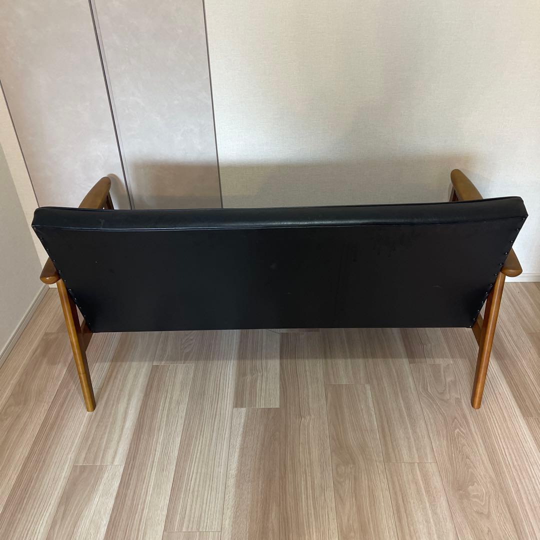 カリモク60 Kチェア 2シーター ソファ ブラック