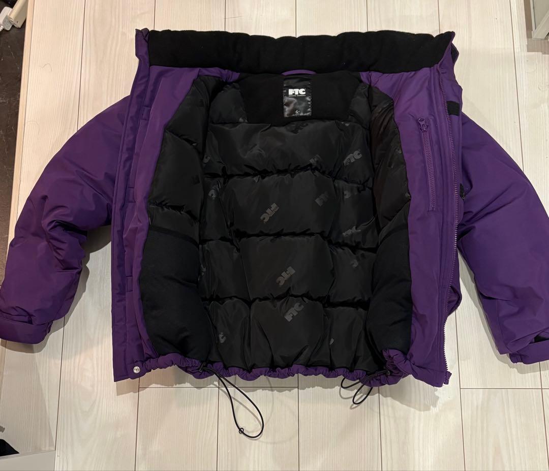 FTC エフティーシー パープル ダウンジャケット フード付き