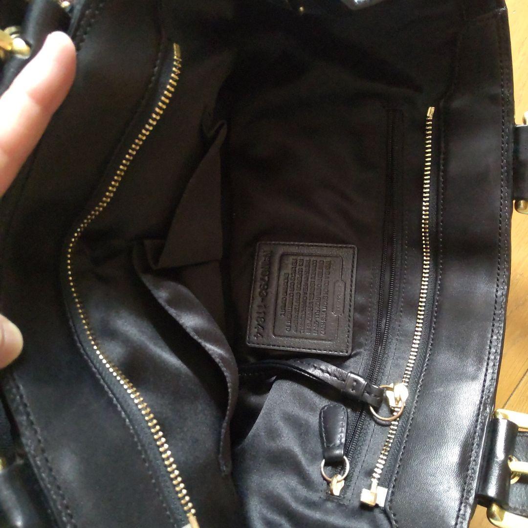 COACH　黒レザーバッグ