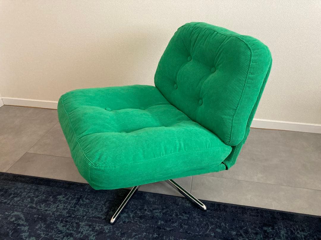 【美品】イケア ディヴリンゲ 回転パーソナルチェア 椅子 ソファ　グリーン