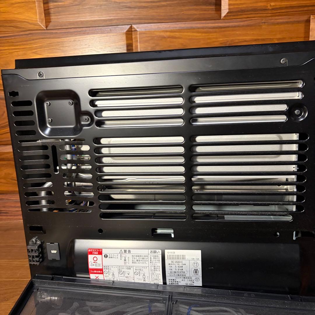 超美品 リンナイ ブラック ガスファンヒーター RC-U5801E 都市ガス