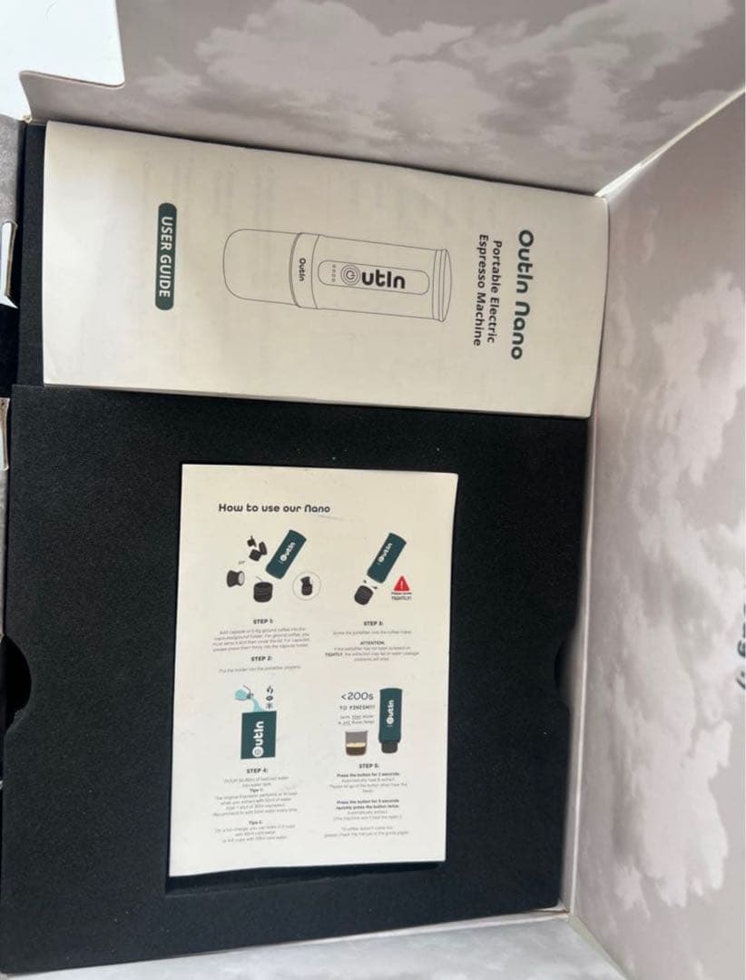 新品同様✨　Outin Nano ポータブルエスプレッソマシーン