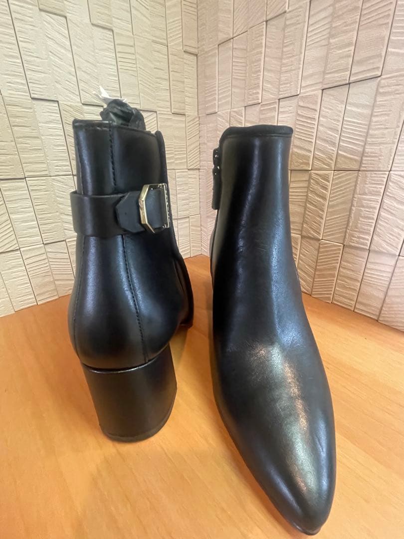 COLE HAAN ブラック サイドゴアブーツ 7