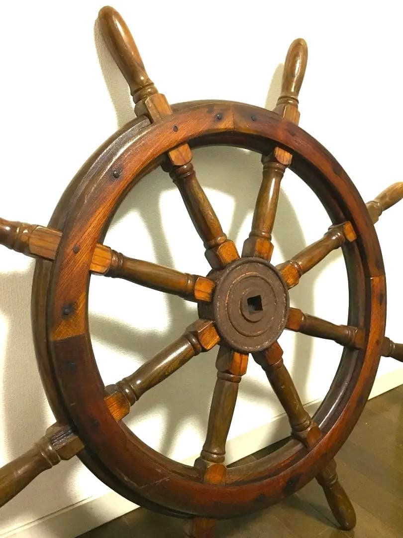 レトロ アンティーク ⚪️船舶　操縦ハンドル