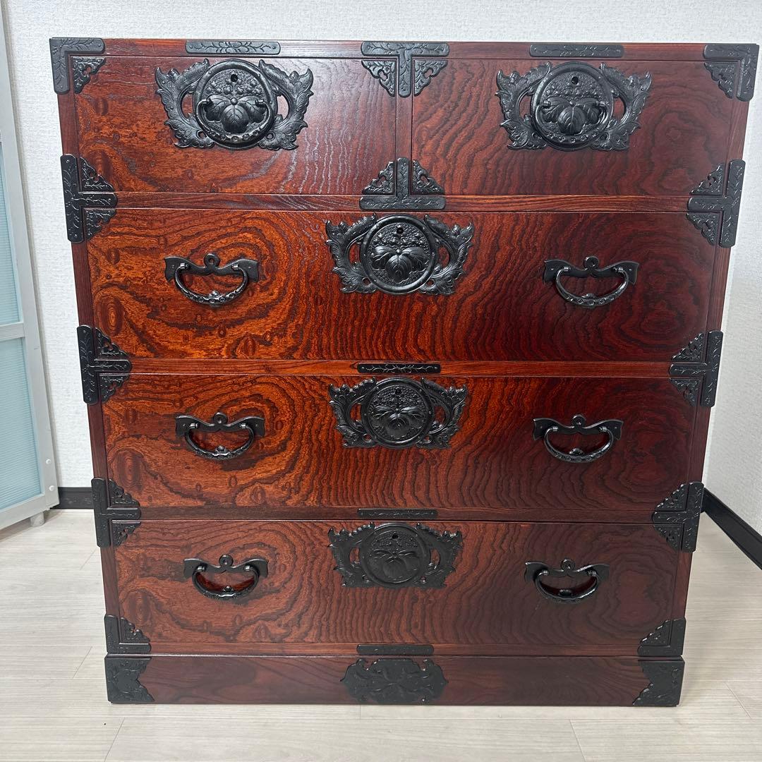 展示極美品 岩谷堂箪笥 整理箪笥 時代箪笥 和風 和箪笥 伝統工芸　i4※