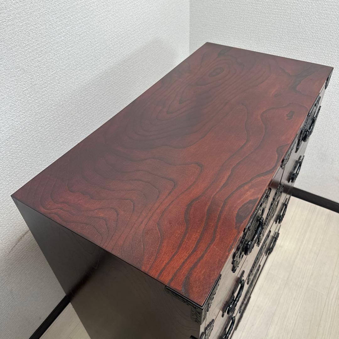 展示極美品 岩谷堂箪笥 整理箪笥 時代箪笥 和風 和箪笥 伝統工芸　i4※
