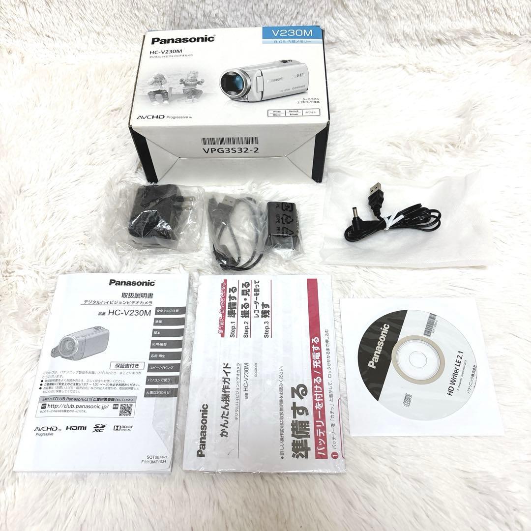 【極美品】Panasonic HC-V230M パナソニック ビデオカメラ