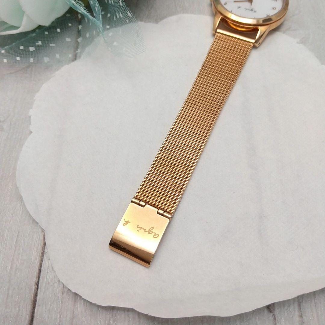 【美品 箱あり】 稼働品 アニエスベー ソーラー式 腕時計 レディース