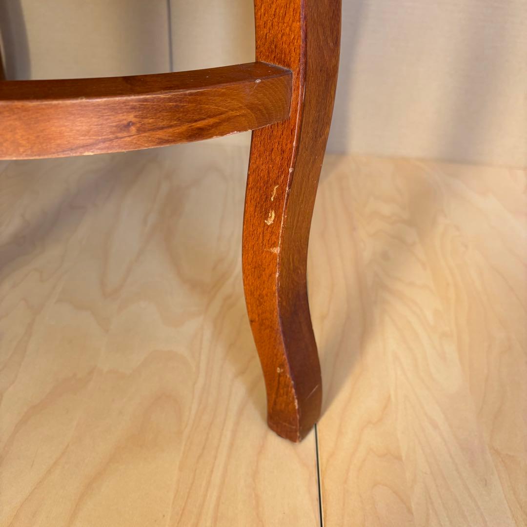 イタリア製 猫脚 アンティーク アームチェア クラシック 鋲打ち 1脚