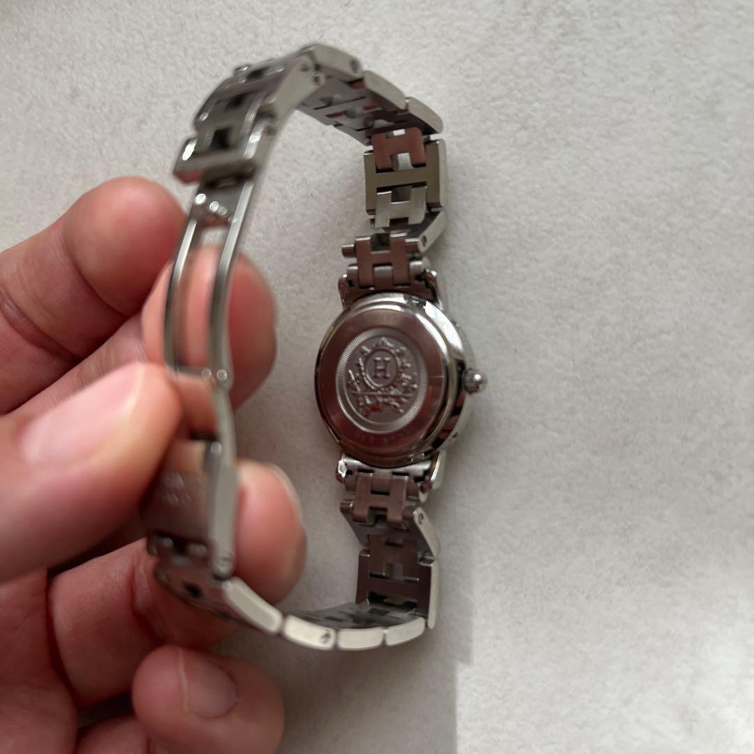 せ*の様 HERMES クリッパー SS WH 白 ジャンク