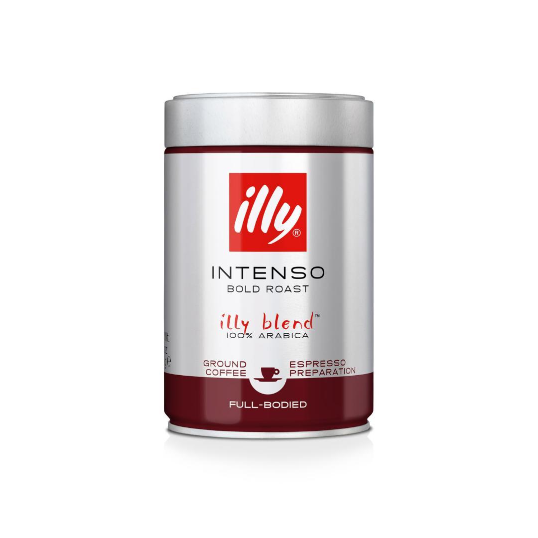illy INTENSO ダークロースト 粉 6缶セット