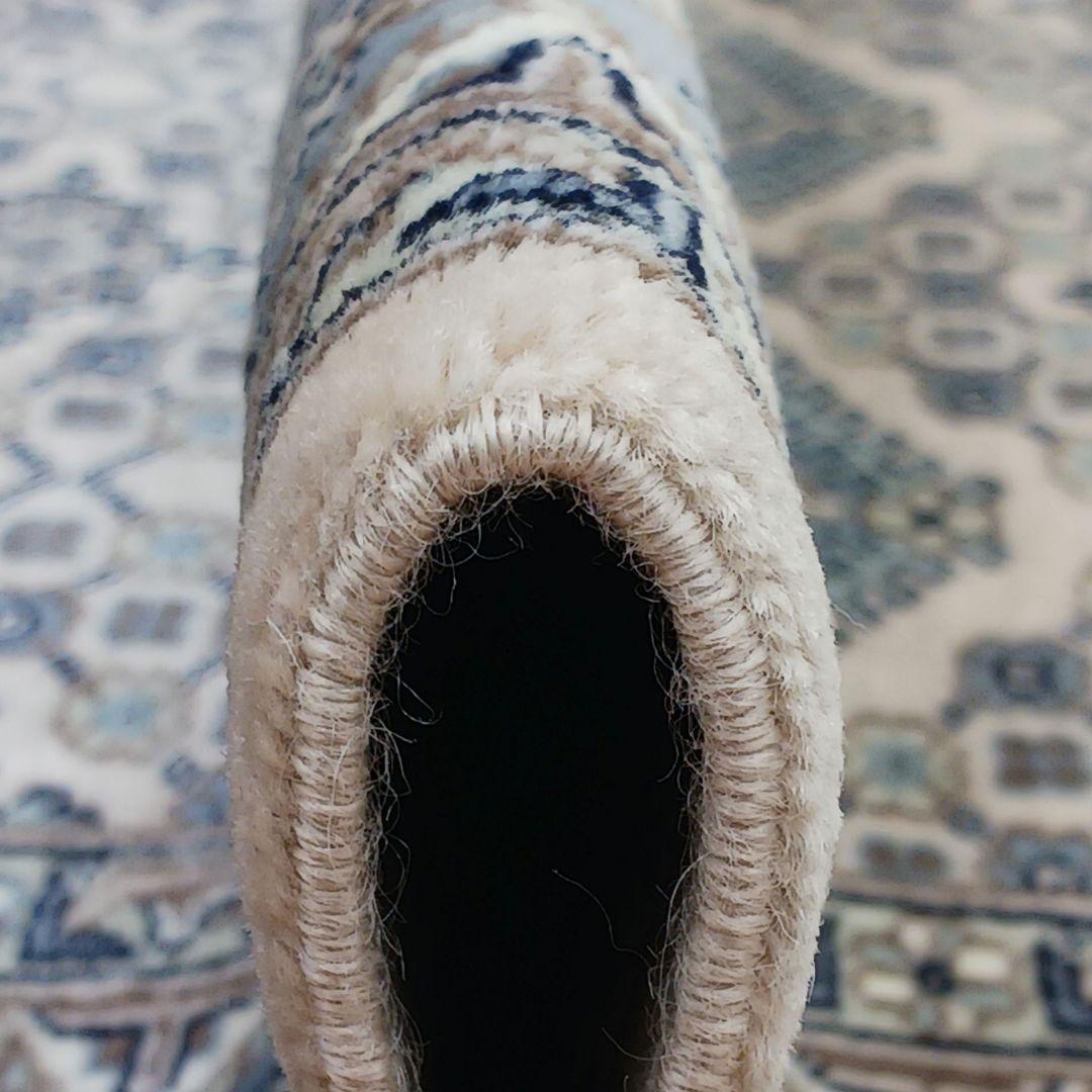 Y3359 パキスタン絨毯 ウール 手織り 大判179×125㎝