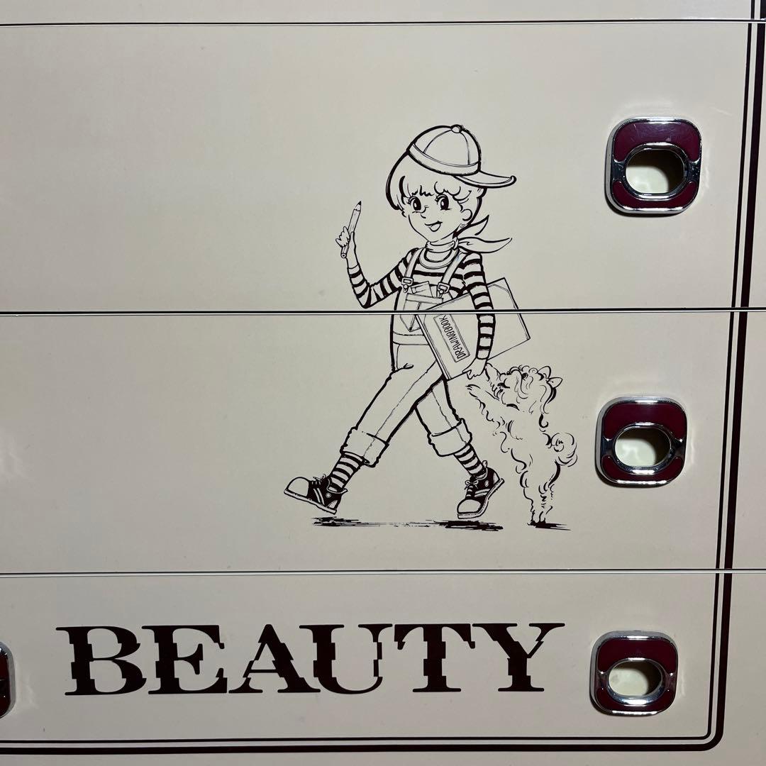 【昭和レトロ】BEAUTY イラスト 6段チェスト タンス セイリビューティー⓵