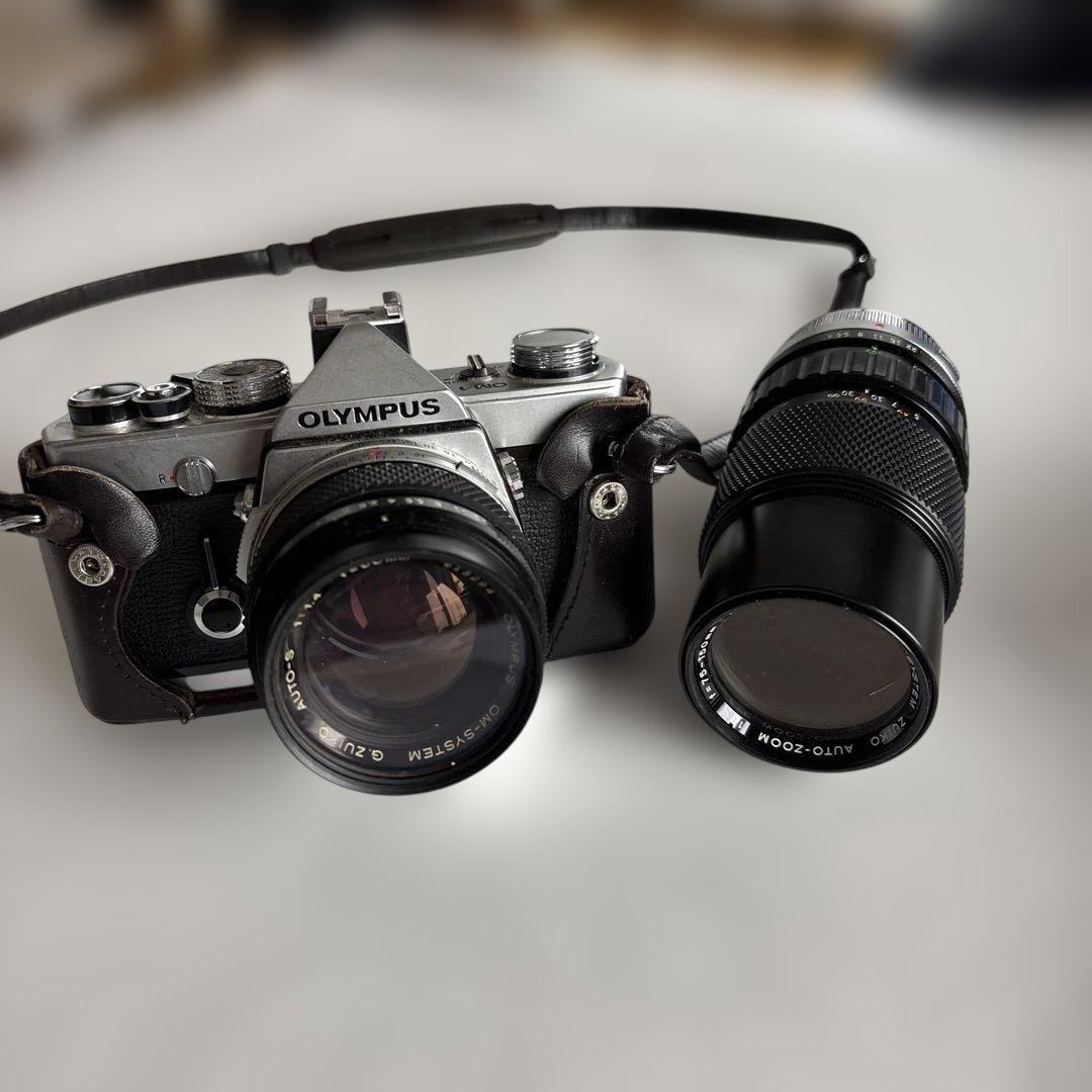 OLYMPUS OM-1 一眼レフカメラ50mmレンズ、望遠レンズ75-150㎜