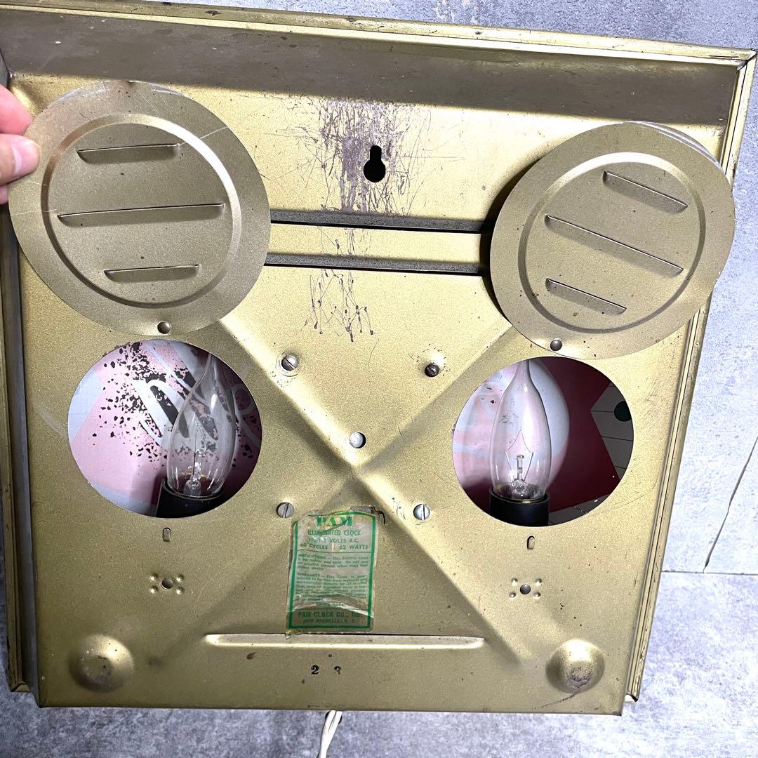 【激渋50s vintage Coca-Cola パムクロック社製 壁掛時計】