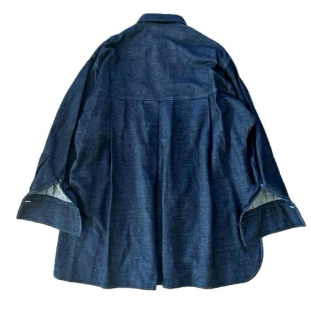 【p.p.pean】ジュンミカミ オーバーサイズ　デニムシャツ 日本製