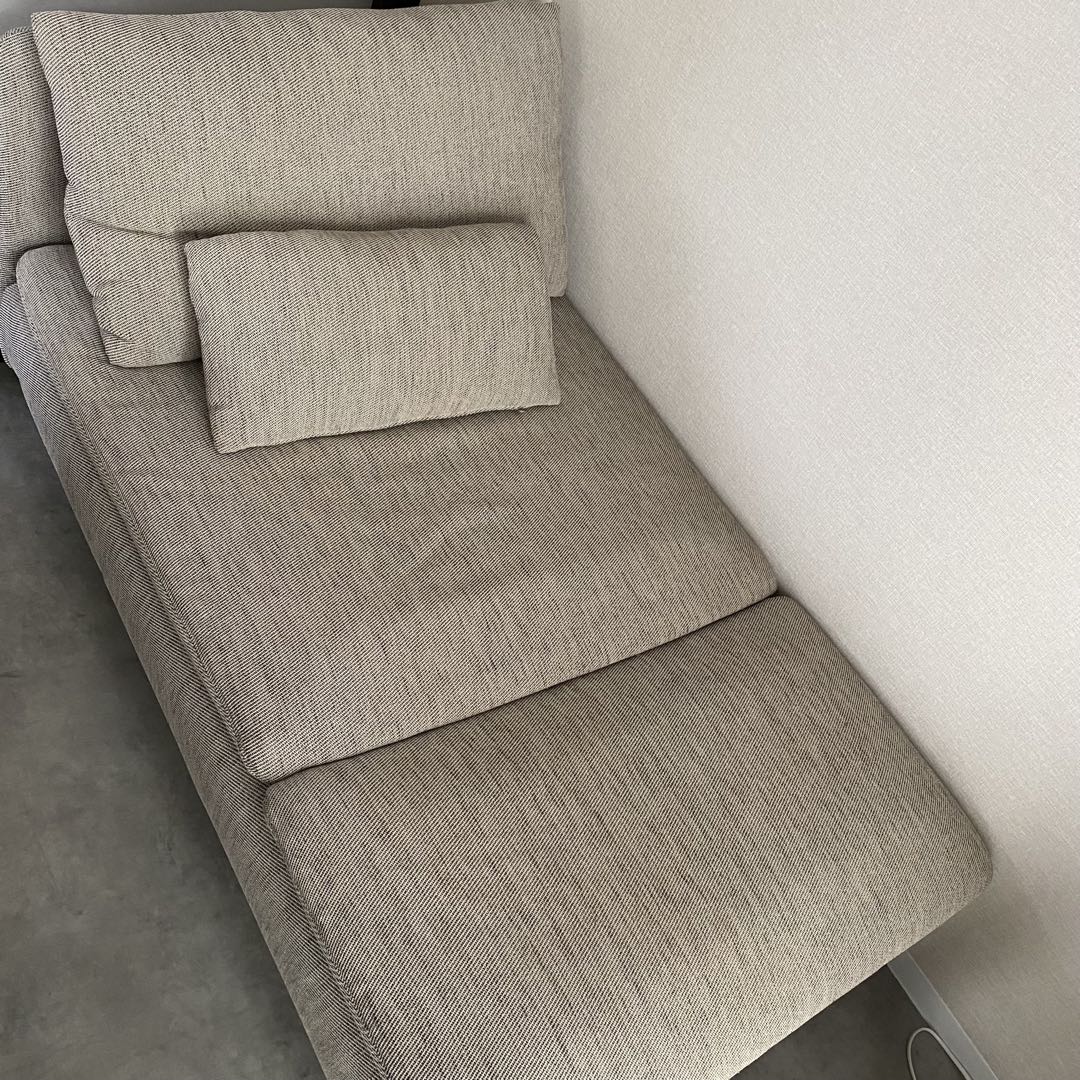 SÖDERHAMN ソーデルハムン 寝椅子, ヴィーアルプ ベージュ/ブラウン