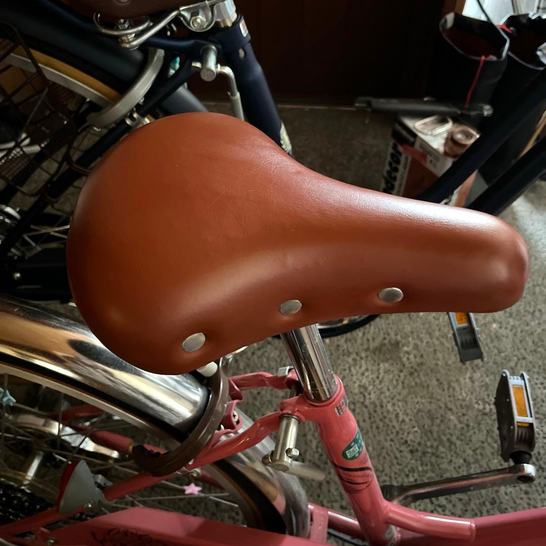 【引き取り可能の方のみ】子供用自転車 ピンク フロントバスケット付き