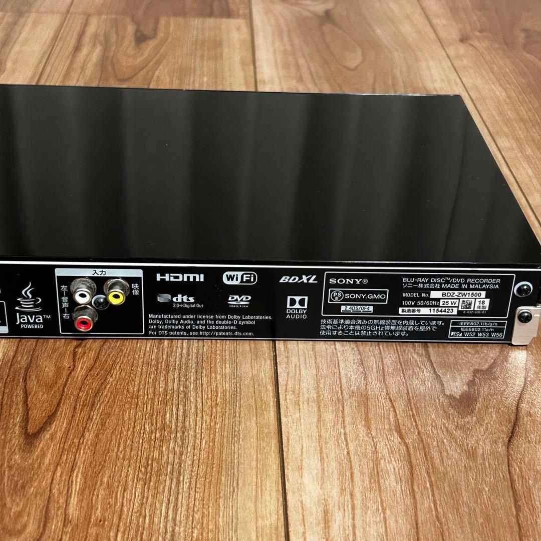 【ジャンク品】SONY BDZ-ZW1500 ブルーレイレコーダー