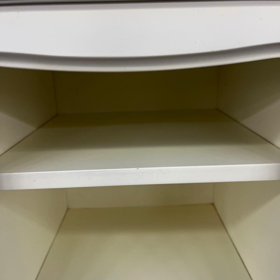 Francfranc エルガ ナイトテーブル ホワイト