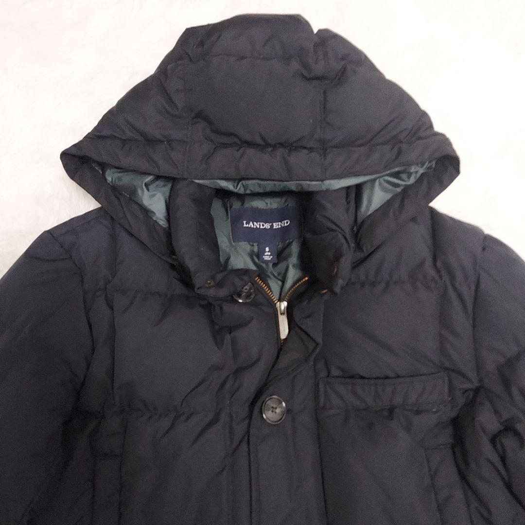 Lands' End（ランズエンド）フーデッドロングダウンコート S