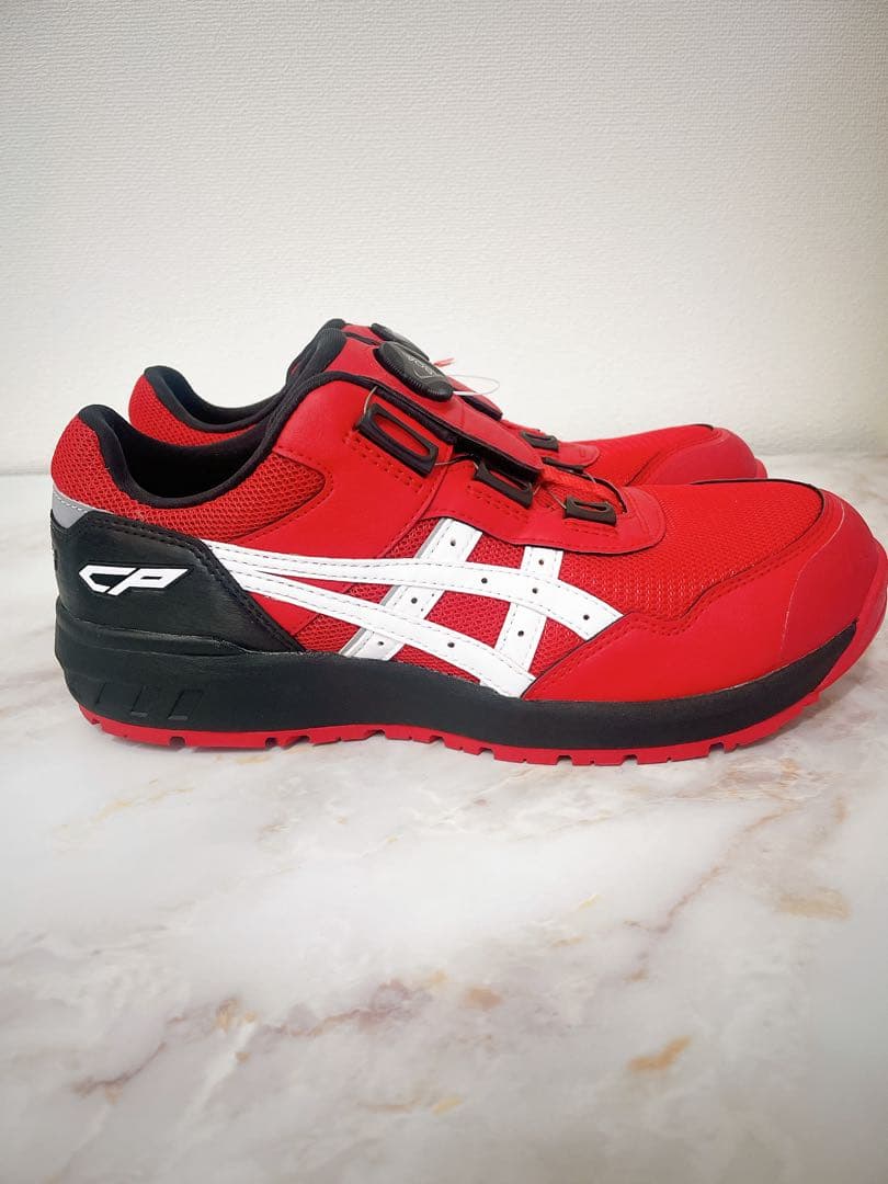 【新品未使用】アシックス　安全靴　BOAシステム 赤　asics 26センチ