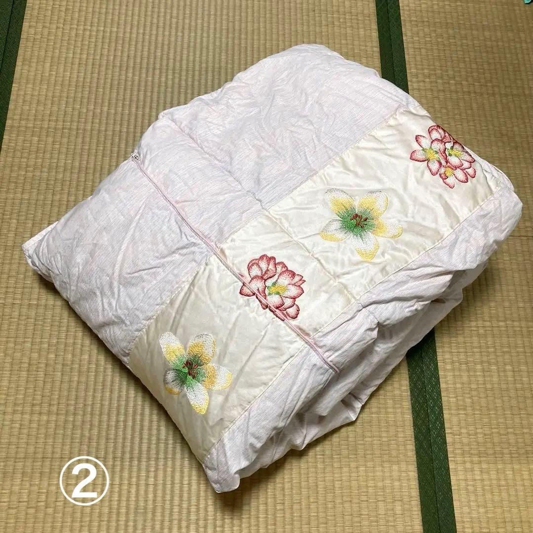 丸八真綿　羽毛　肌掛け布団　ダブル