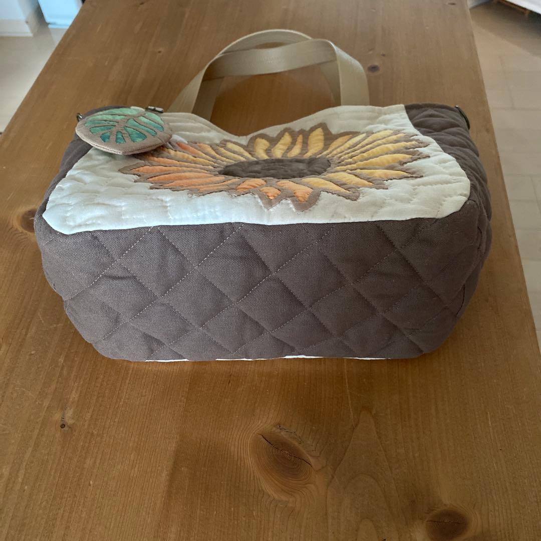 ハワイアンキルト◆トートバッグ◆ひまわり◆ハンドメイド