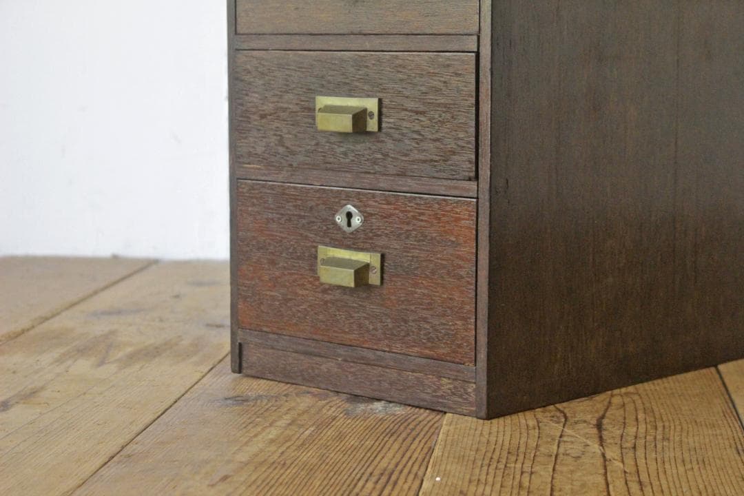 レトロ 引き出し 抽斗 5杯 ドロワー 収納 小物入れ レターケース A4 木製